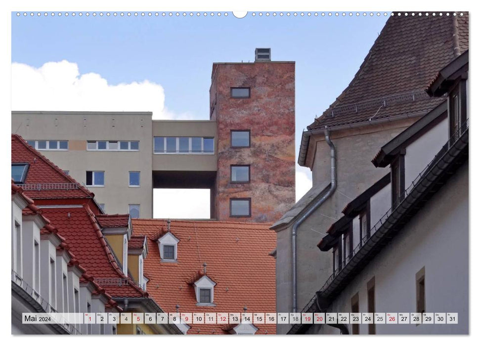 Architektur-Charme der DDR (Erfurt) (CALVENDO Premium Wandkalender 2024)