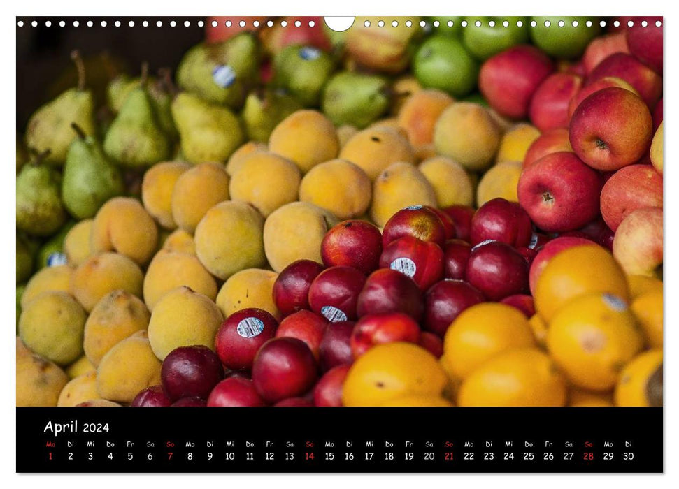 Stands de marchés dans le monde entier (Calendrier mural CALVENDO 2024) 