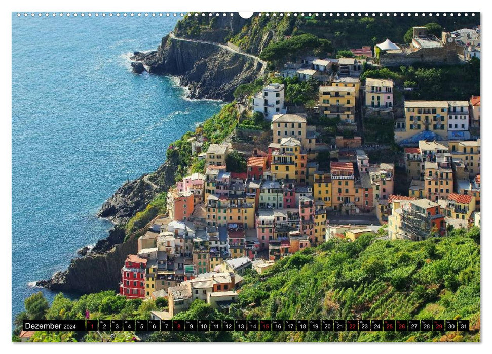 Cinque Terre - Malerische, verträumte Dörfer an der ligurischen Küste (CALVENDO Wandkalender 2024)