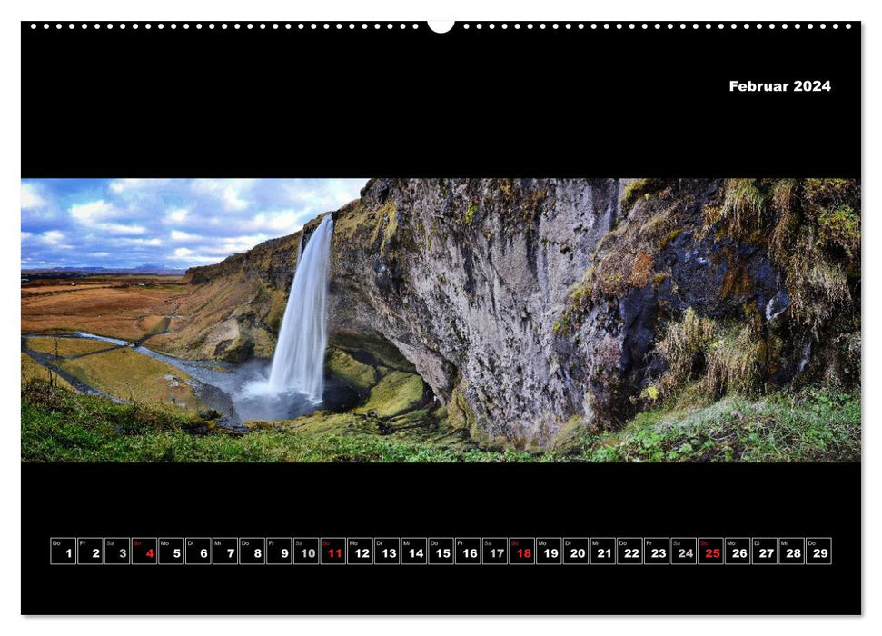 Island 2024 Landschaftspanoramen (CALVENDO Premium Wandkalender 2024)