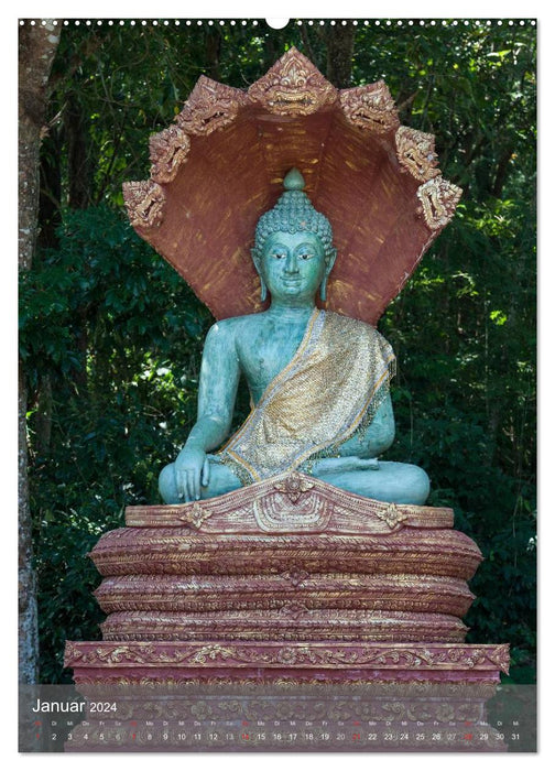 Buddha - Harmonie und Gelassenheit (CALVENDO Premium Wandkalender 2024)
