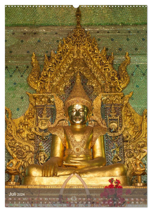 Buddha - Harmonie und Gelassenheit (CALVENDO Premium Wandkalender 2024)