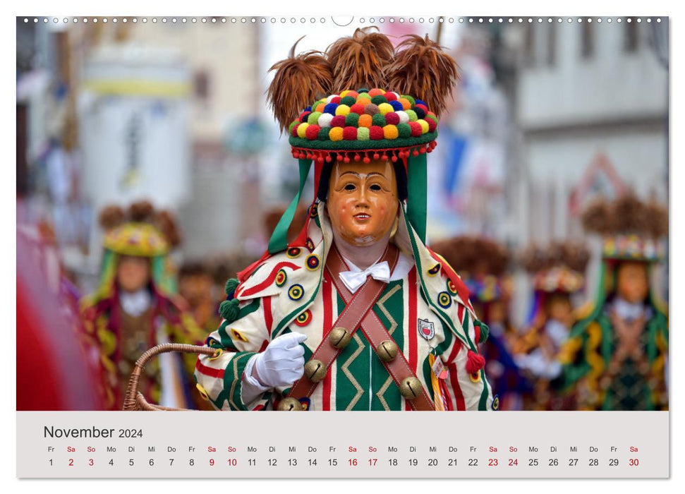 Narri 2024 photos du carnaval souabe-alémanique (calendrier mural CALVENDO 2024) 