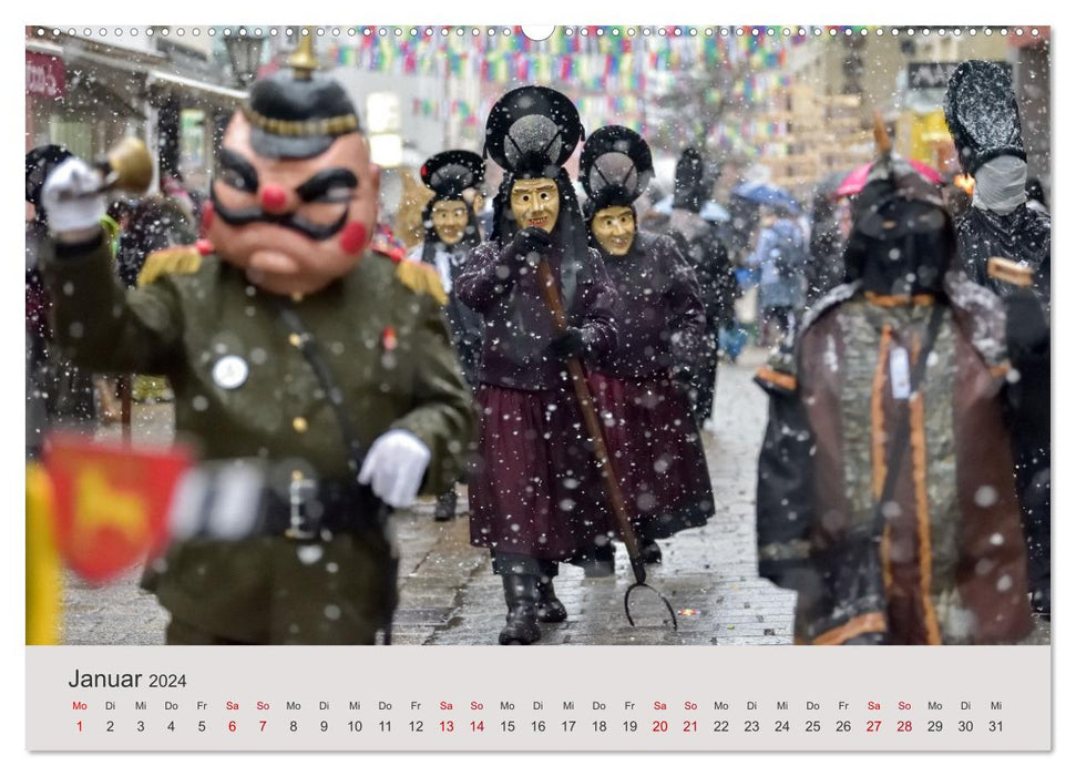 Narri 2024 Bilder der Schwäbisch-Alemannischen Fasnet (CALVENDO Wandkalender 2024)