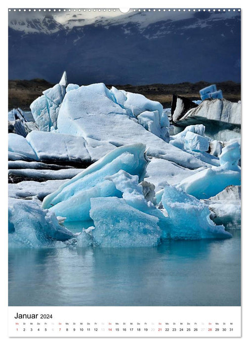 Island 2024 - Einzigartige Natur hautnah erleben (CALVENDO Premium Wandkalender 2024)