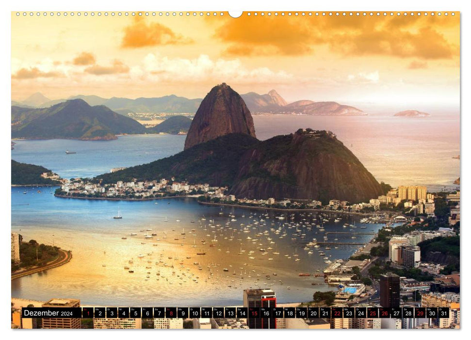 Brazil. Sun, nature and samba (CALVENDO wall calendar 2024) 