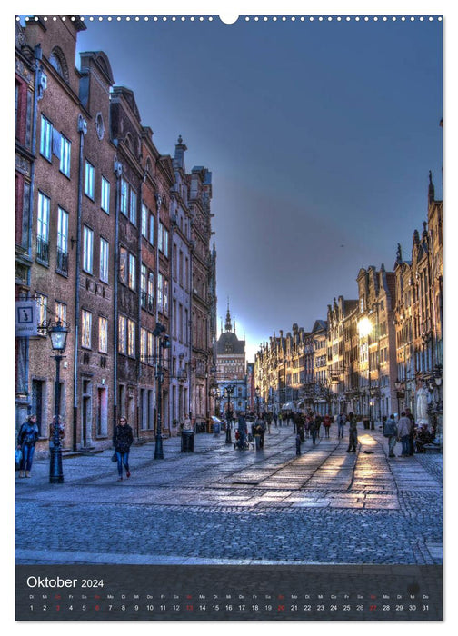 Gdansk - Une beauté sur la mer Baltique (Calvendo Premium Wall Calendar 2024) 