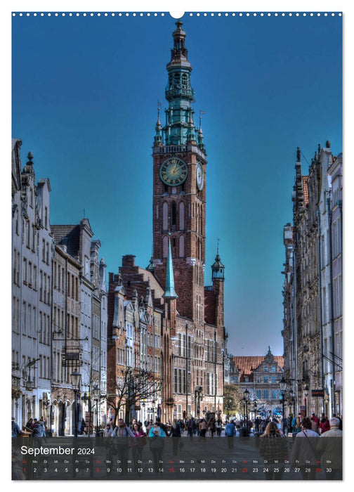 Gdansk - Une beauté sur la mer Baltique (Calvendo Premium Wall Calendar 2024) 