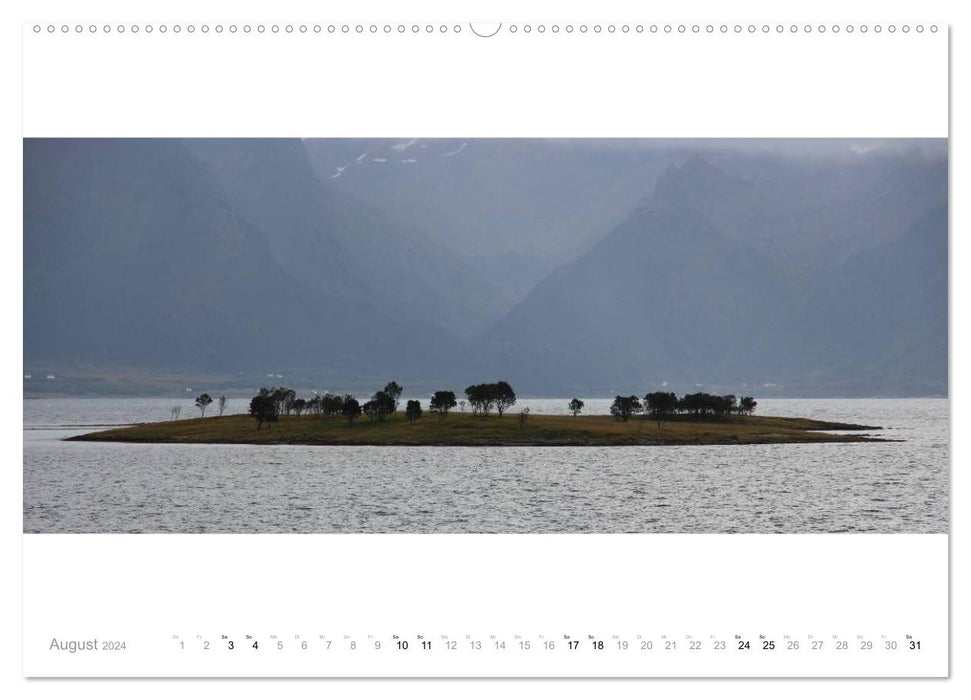 Panoramas de la côte norvégienne (Calendrier mural CALVENDO Premium 2024) 