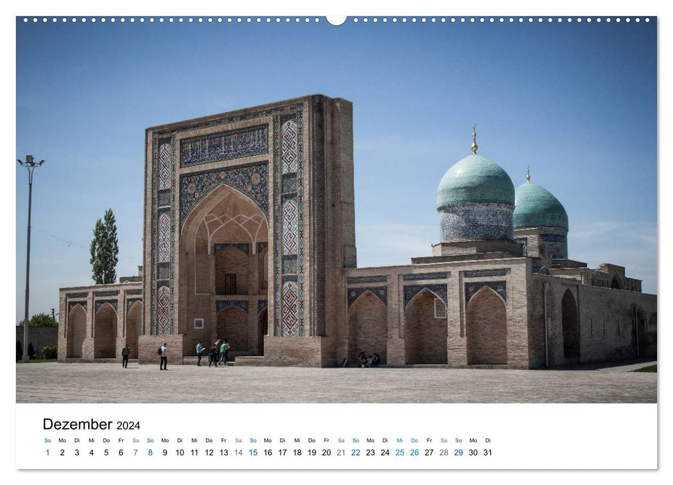 Uzbekistan - Fascinating architecture along the Silk Road (CALVENDO wall calendar 2024) 