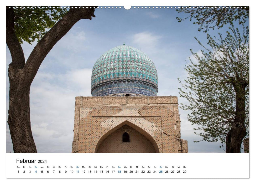 Uzbekistan - Fascinating architecture along the Silk Road (CALVENDO wall calendar 2024) 