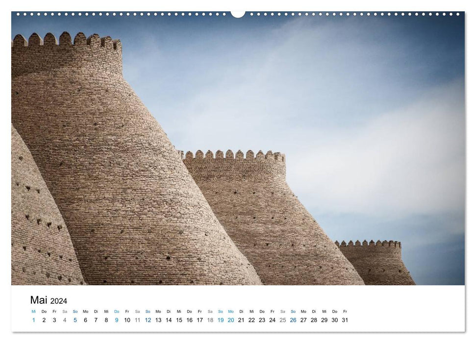 Uzbekistan - Fascinating architecture along the Silk Road (CALVENDO wall calendar 2024) 