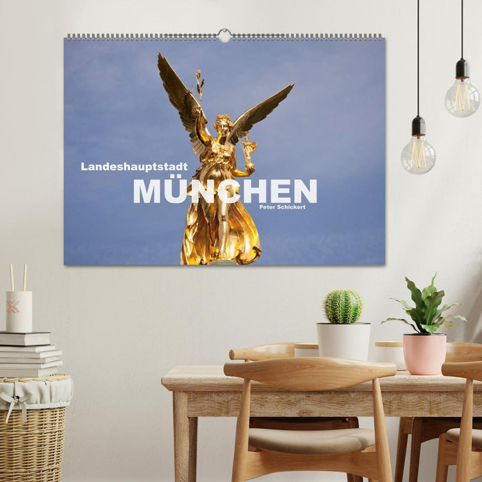 Munich, capitale du Land (calendrier mural CALVENDO 2024) 
