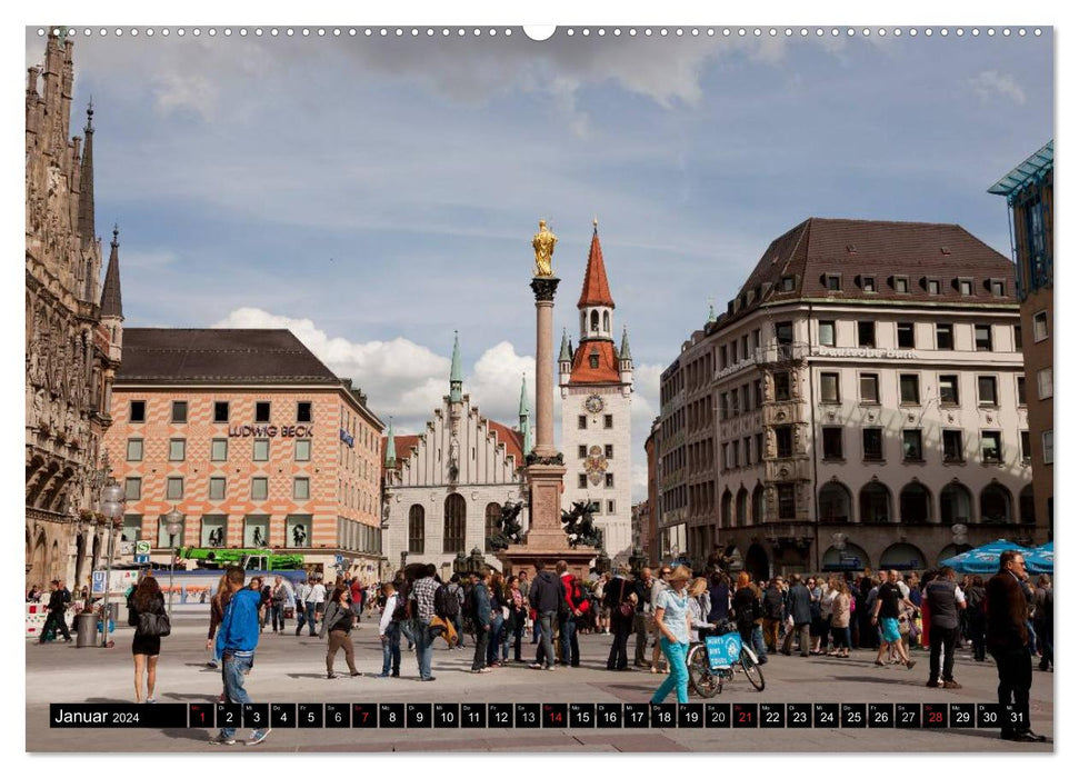 State capital Munich (CALVENDO wall calendar 2024) 
