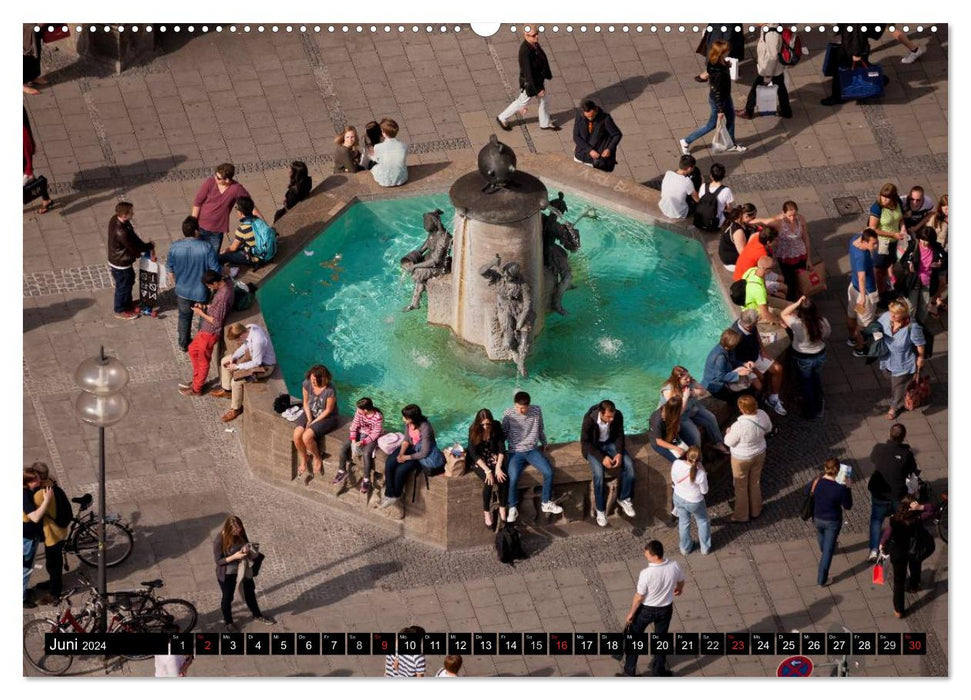 Munich, capitale du Land (calendrier mural CALVENDO 2024) 