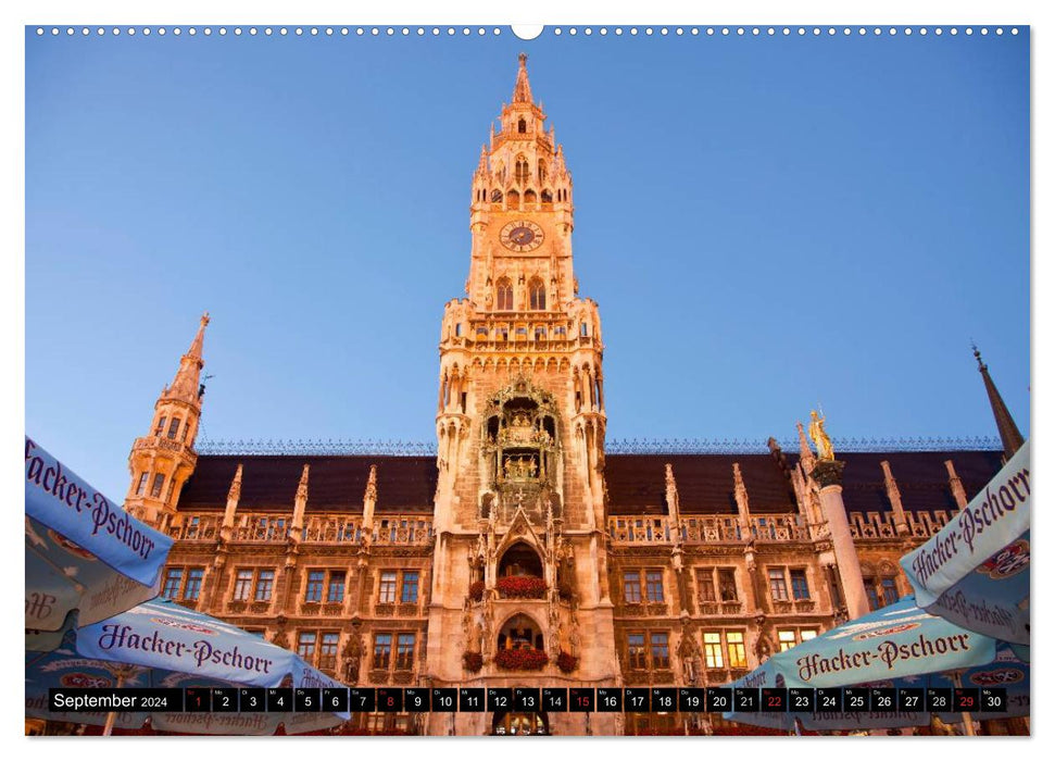 State capital Munich (CALVENDO wall calendar 2024) 