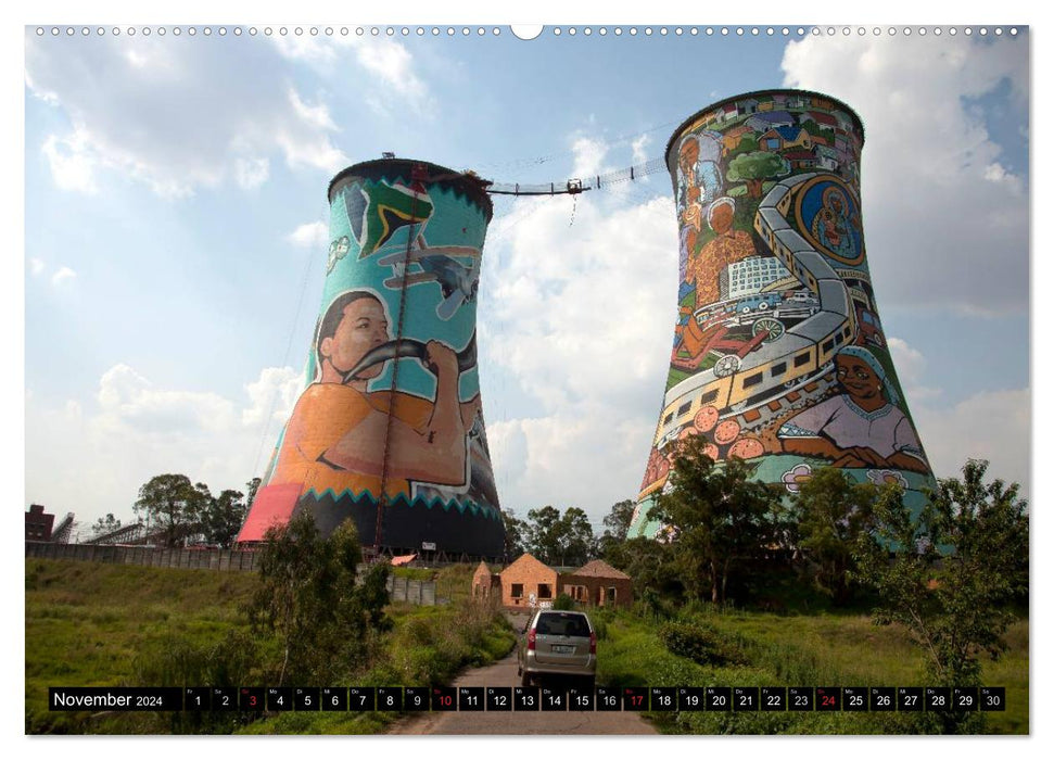 Johannesburg Afrique du Sud (Calvendo Premium Calendrier mural 2024) 
