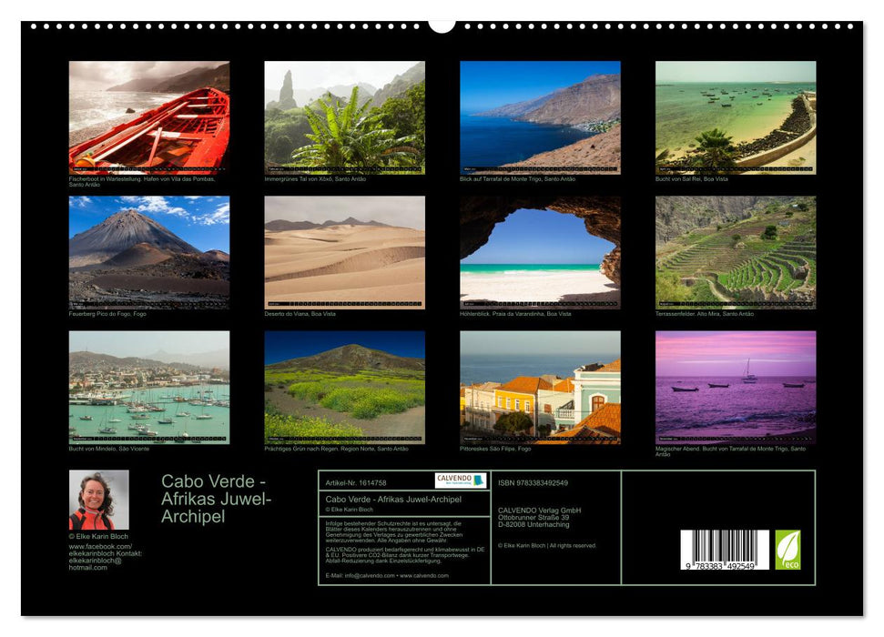 Cap-Vert – L'archipel des joyaux de l'Afrique (Calvendo Premium Calendrier mural 2024) 
