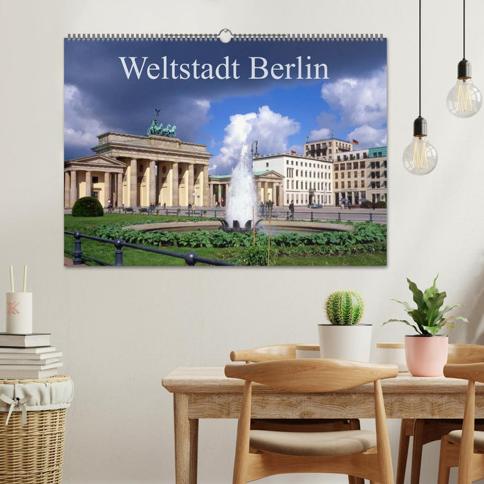 Ville mondiale Berlin (calendrier mural CALVENDO 2024) 