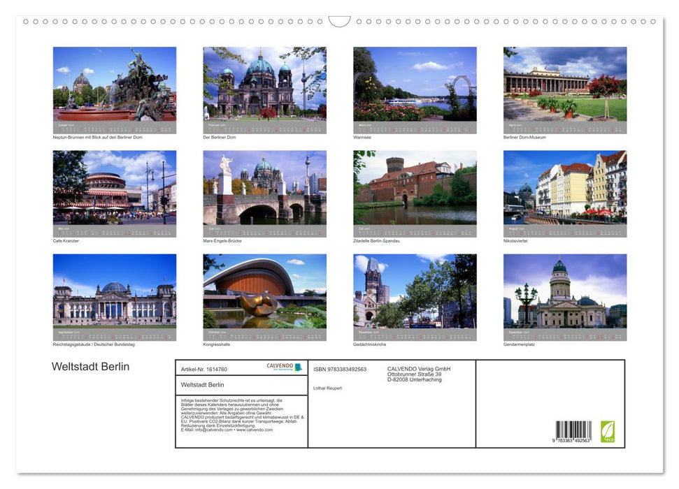 World city Berlin (CALVENDO wall calendar 2024) 