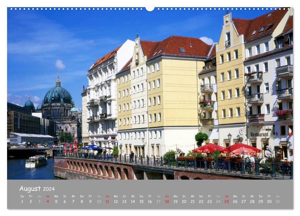 Ville mondiale Berlin (calendrier mural CALVENDO 2024) 