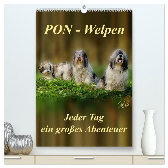 Chiots PON - chaque jour est une grande aventure / Planificateur (Calendrier mural CALVENDO Premium 2024) 