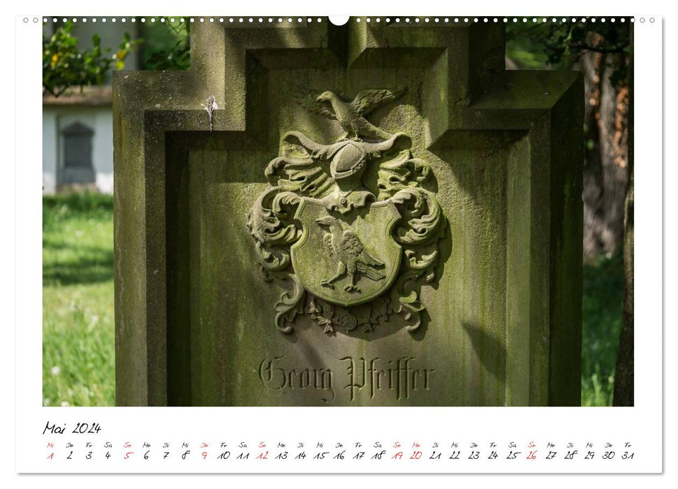 Alter Friedhof Freiburg (CALVENDO Premium Wandkalender 2024)