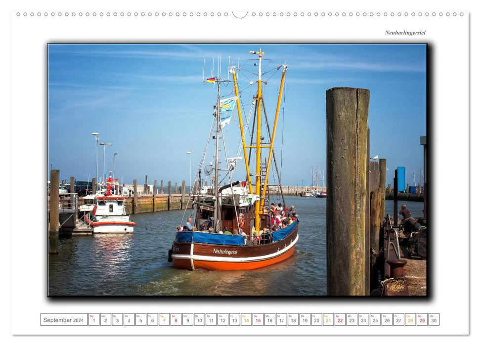 Ostfriesland - die bezaubernden alten Häfen (CALVENDO Wandkalender 2024)