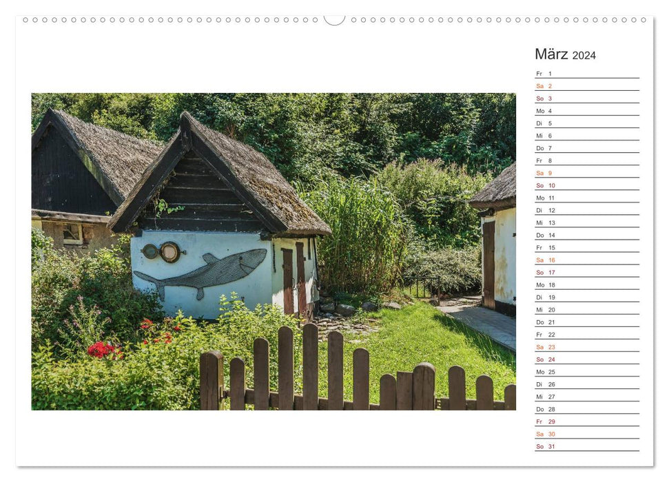 Zeit für Erholung - Insel Rügen / Geburtstagskalender (CALVENDO Premium Wandkalender 2024)