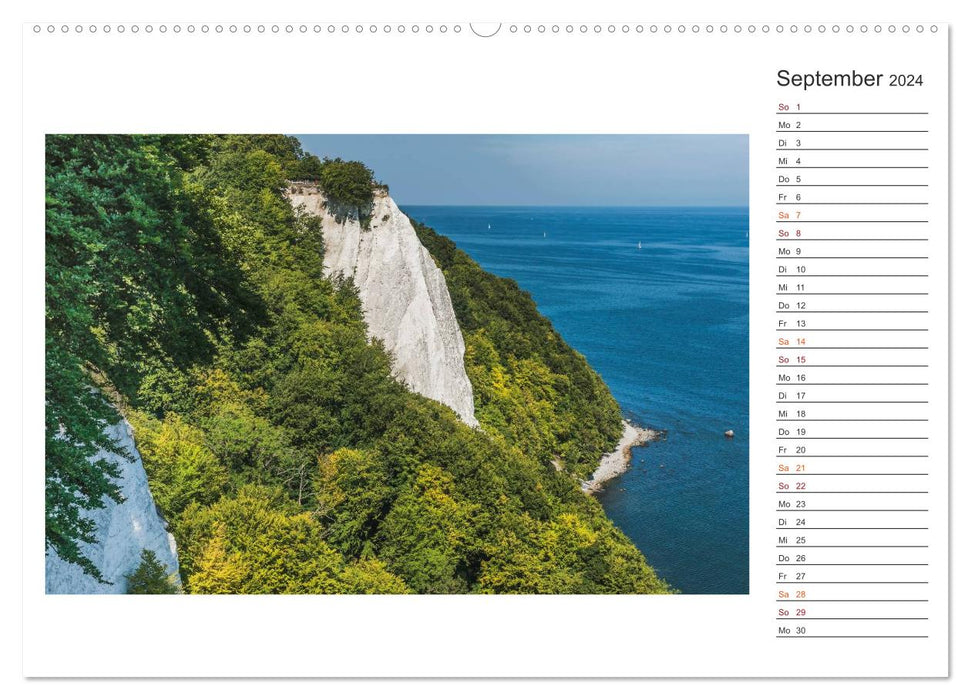 Zeit für Erholung - Insel Rügen / Geburtstagskalender (CALVENDO Premium Wandkalender 2024)