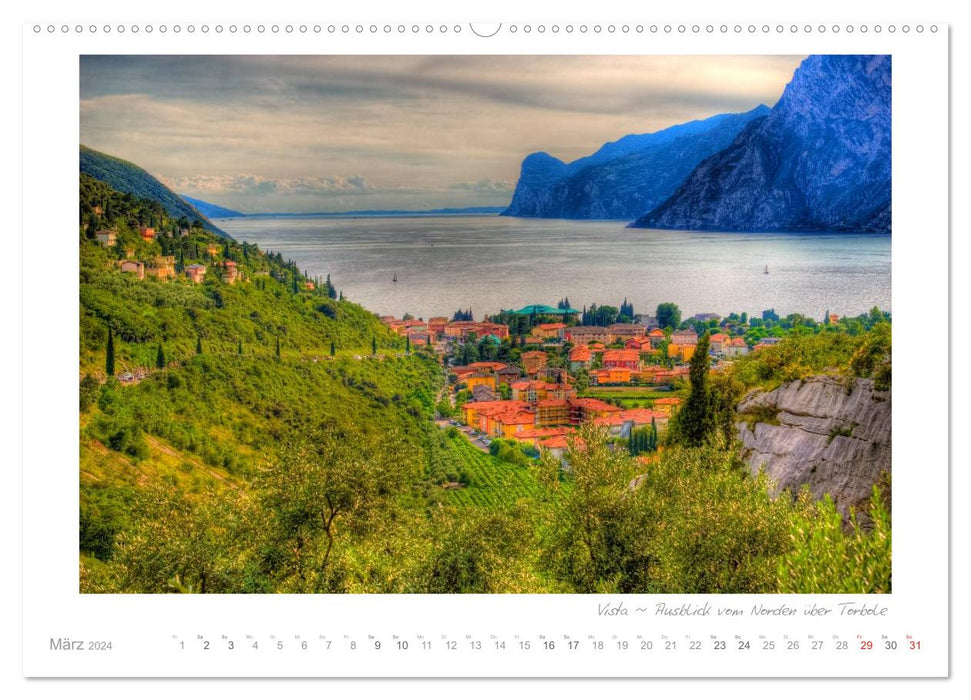 Sehnsucht Gardasee - Mediterranes Flair am Lago di Garda (CALVENDO Premium Wandkalender 2024)