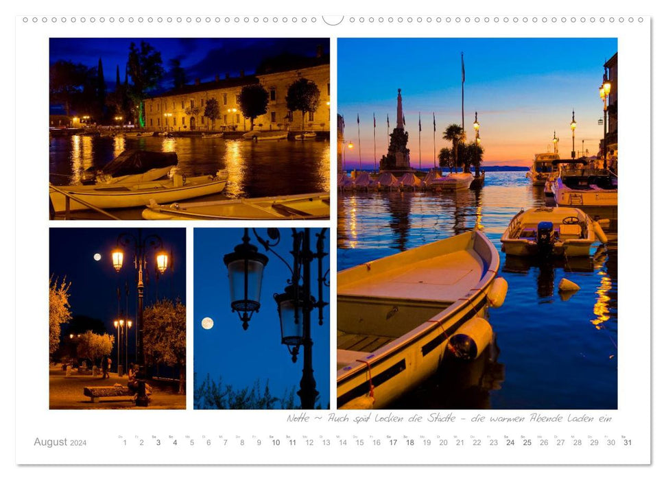 Sehnsucht Gardasee - Mediterranes Flair am Lago di Garda (CALVENDO Premium Wandkalender 2024)