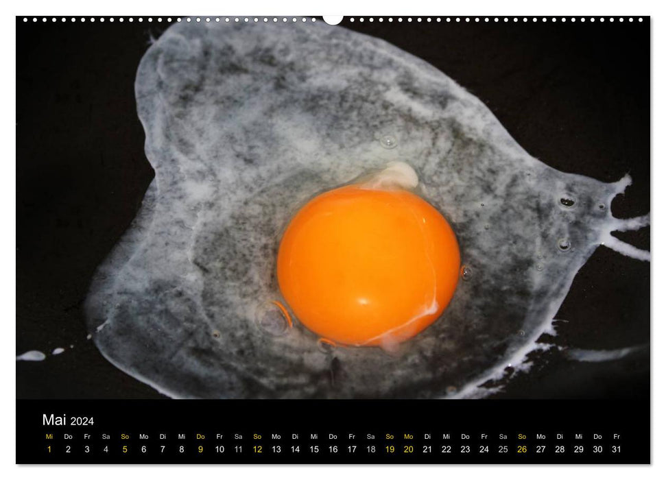 ei.ei.ei – Réflexions photographiques sur l'œuf (Calendrier mural CALVENDO Premium 2024) 