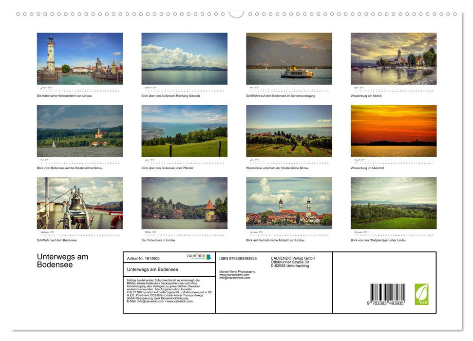 Unterwegs am Bodensee (CALVENDO Premium Wandkalender 2024)