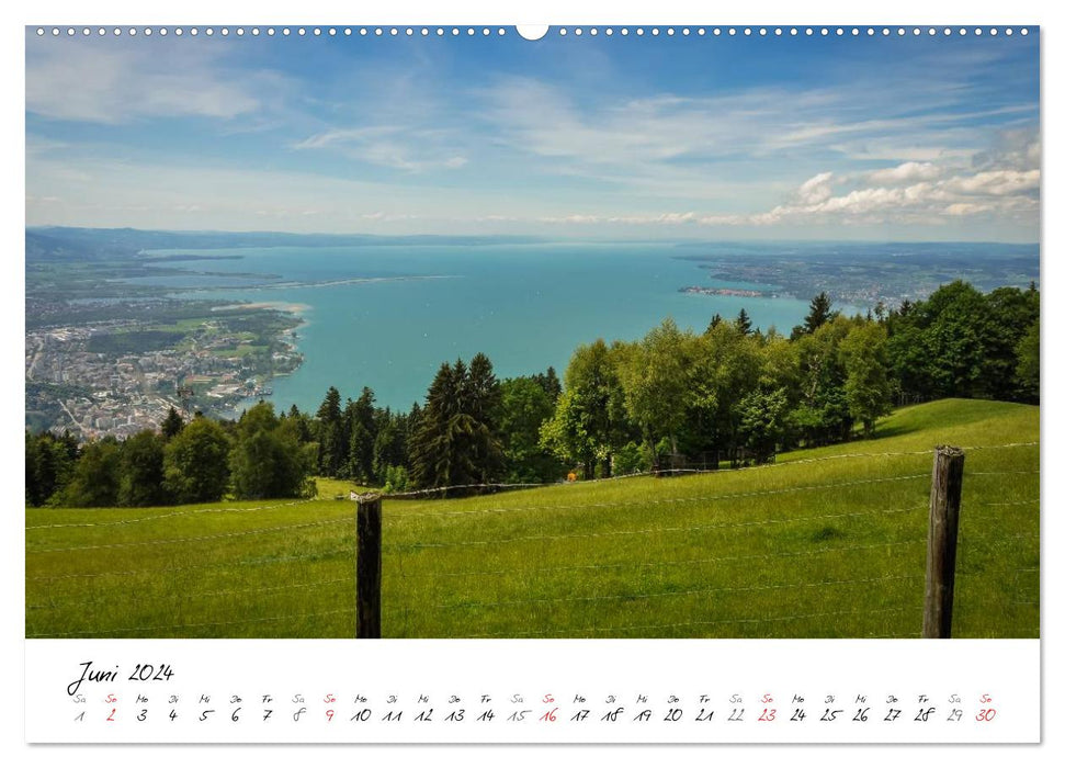 Sur la route au bord du lac de Constance (Calendrier mural CALVENDO Premium 2024) 