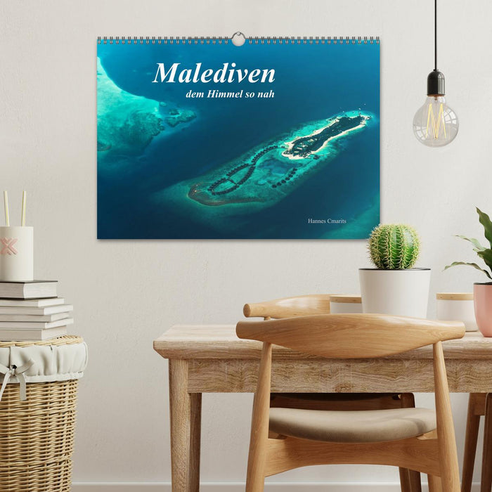 Maldives - si près du paradis (calendrier mural CALVENDO 2024) 