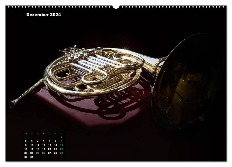 Das Horn, ein herrliches Instrument (CALVENDO Premium Wandkalender 2024)