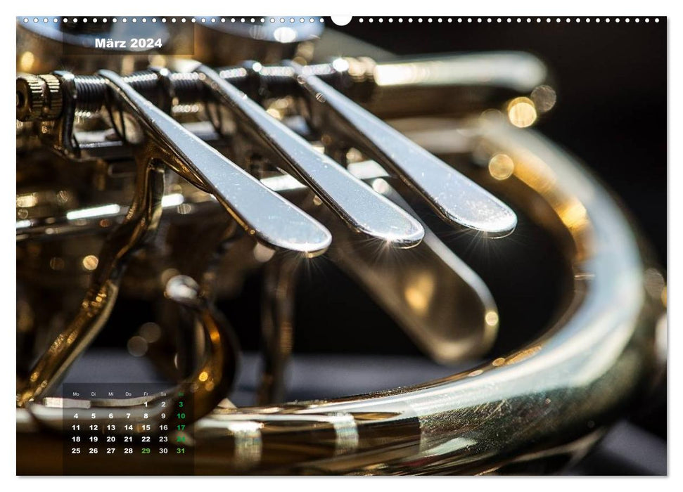 Das Horn, ein herrliches Instrument (CALVENDO Premium Wandkalender 2024)