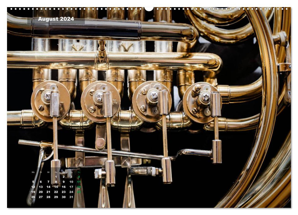 Das Horn, ein herrliches Instrument (CALVENDO Premium Wandkalender 2024)