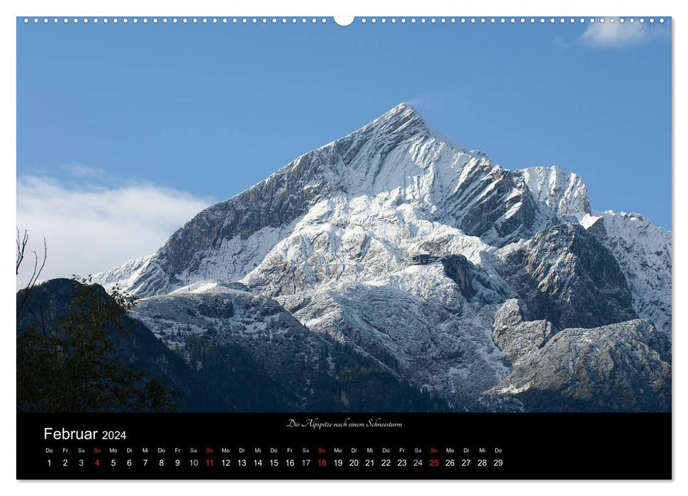 Garmisch-Partenkirchen en hiver (Calvendo Premium Wall Calendar 2024) 