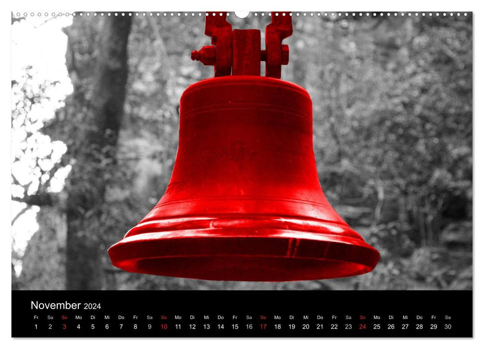 Eye-catcher in red (CALVENDO wall calendar 2024) 