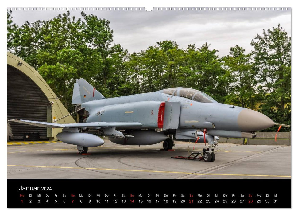 Phantoms bei der Luftwaffe (CALVENDO Premium Wandkalender 2024)