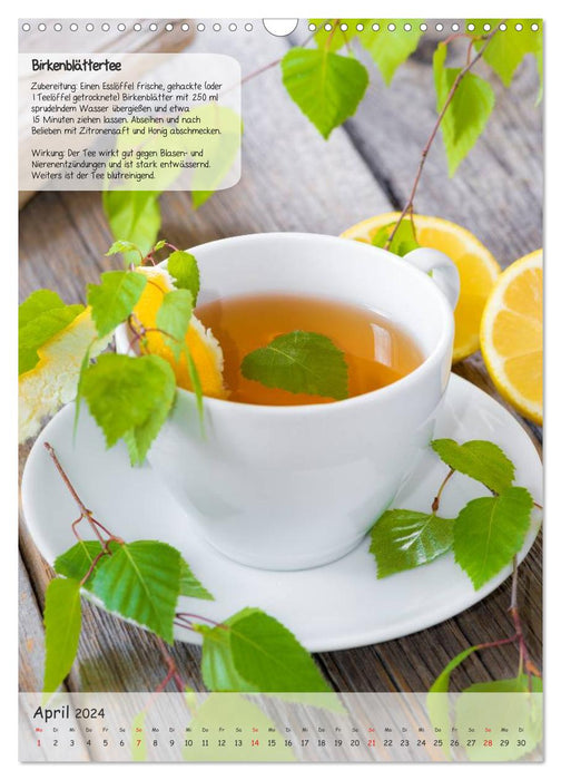 Teezeit - Rezeptkalender (CALVENDO Wandkalender 2024)