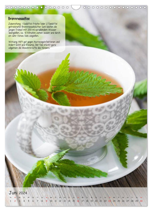 Teezeit - Rezeptkalender (CALVENDO Wandkalender 2024)
