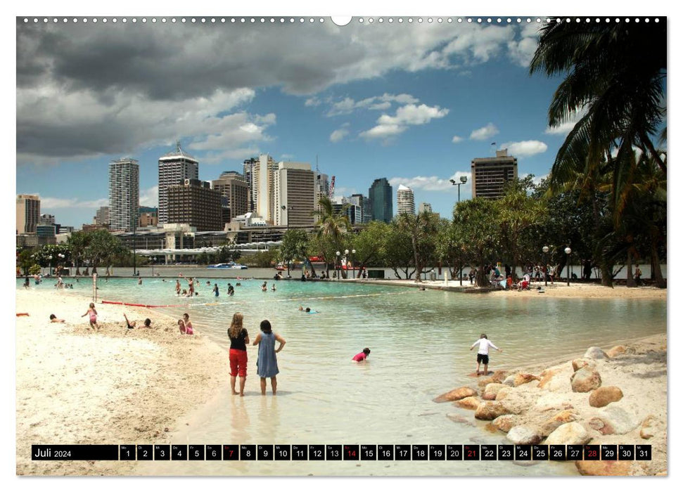 Brisbane (Calvendo Premium Calendrier mural 2024) 