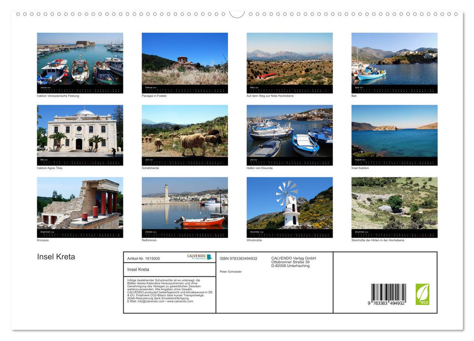 Insel Kreta (CALVENDO Premium Wandkalender 2024)