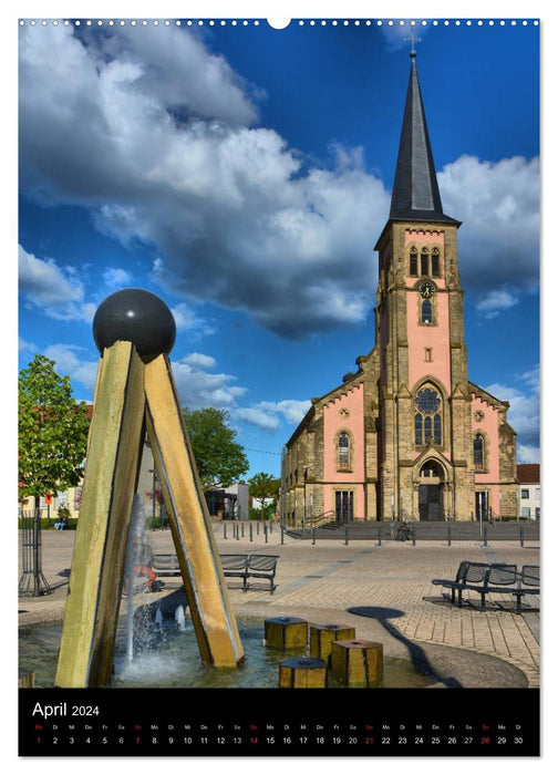 Sa(ar)krale Baukunst - Kirchenarchitektur im Saarland (CALVENDO Premium Wandkalender 2024)