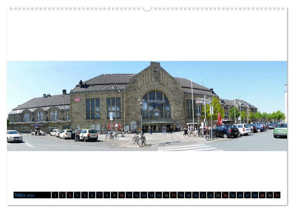 Bielefeld existe ! Panoramas de la ville (calendrier mural CALVENDO 2024) 