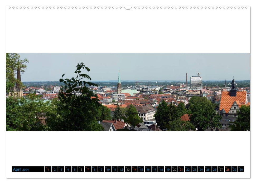 Bielefeld existe ! Panoramas de la ville (calendrier mural CALVENDO 2024) 