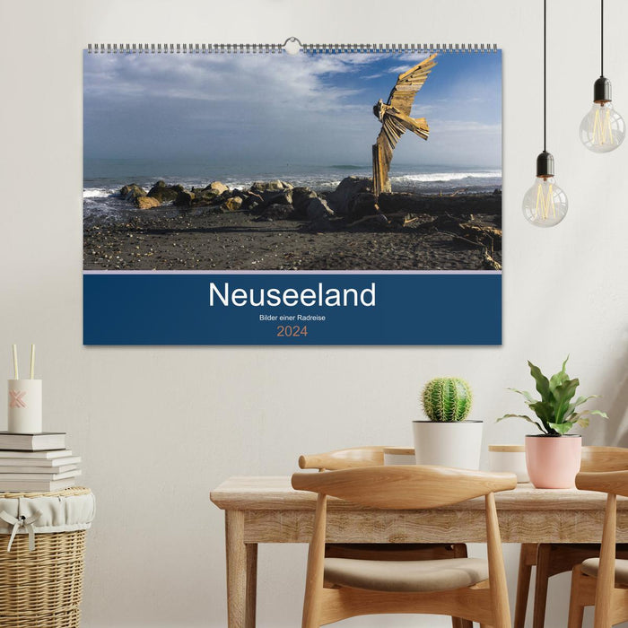 New Zealand 2024 - Pictures of a cycling trip (CALVENDO wall calendar 2024) 